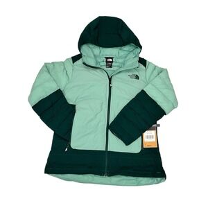 The North Face Womens 50/50 Thermoball Jacket Green Slim Fit Green Size Large
